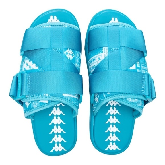 NWT KAPPA Nuuk 1 Nylon Slide Sandal Peacock Blue Size 6 - Picture 2 of 7